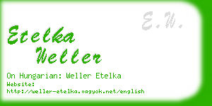 etelka weller business card